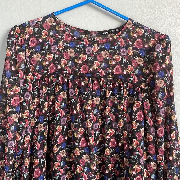 Zara Babydoll Flower Dress - Picture 2 of 6